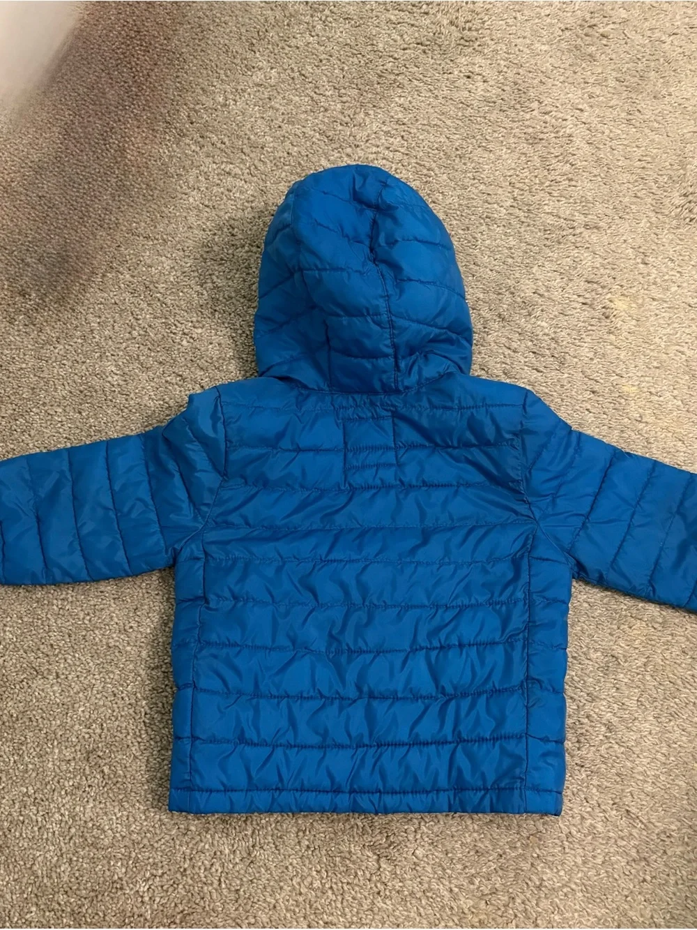 GAP Kids Electric Blue Hooded Puffer Jacket